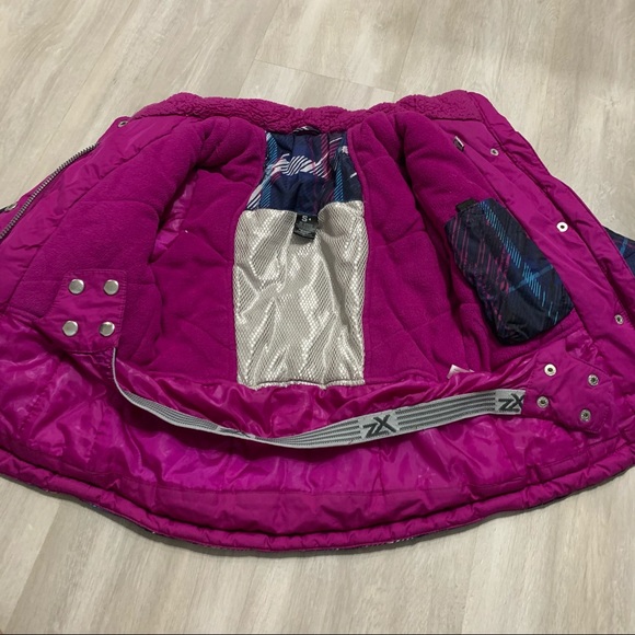 ZeroXposur Pink Blue KIDS Snow Jacket Sz 4 - Picture 7 of 8